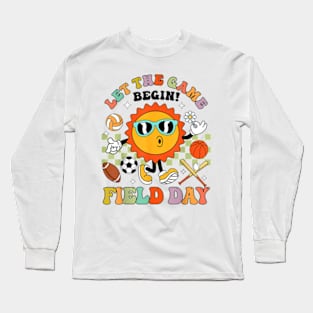 Field Day Let The Games Begin Teachers Kids Field Day 2024 T-Shirt Long Sleeve T-Shirt